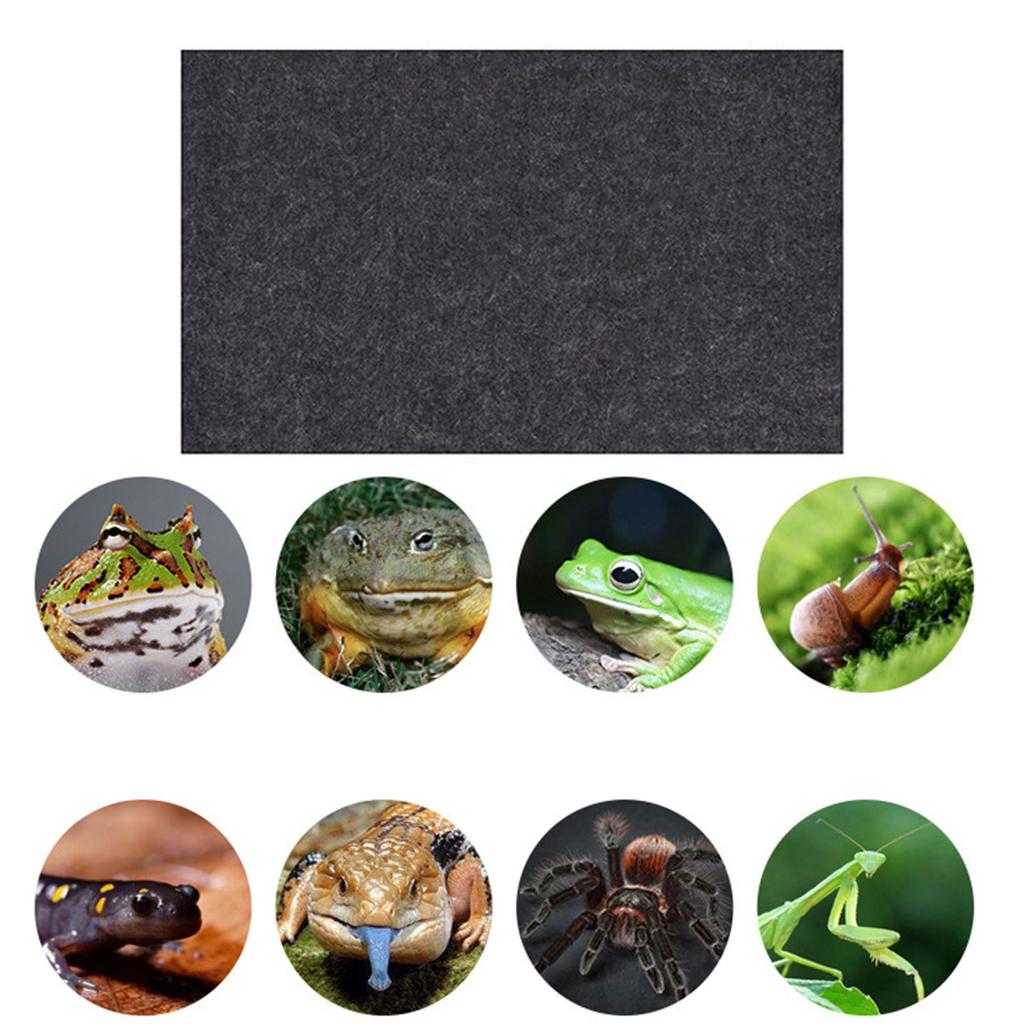Reptiles Carpet Bearded Dragon Felt Mat for Chameleons Iguanas Lizards Bedding Pet Cage Mat Supplies Substrate