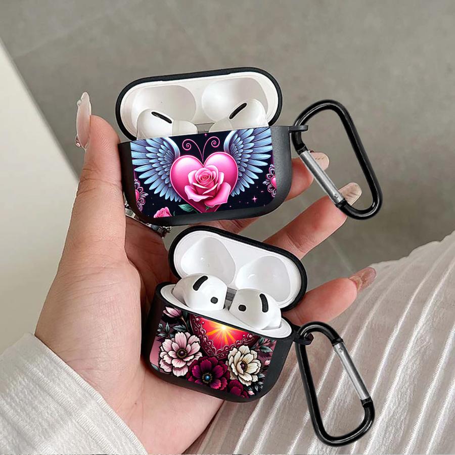 Розовые Цветы Чехол Для Airpods Pro3 Pro Pro2 2 3 4 1 Чехлы Для Наушников Обложка