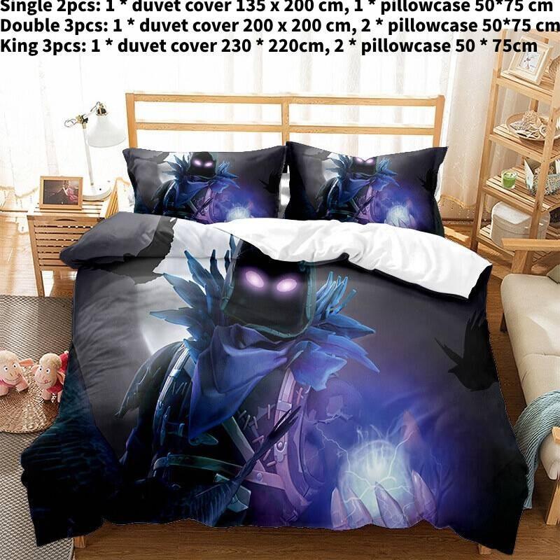 Bed Double Single Linen 3d Duvet Cover Set Home Bedding Furnishings