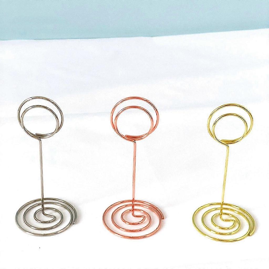 2025 Latest Model 20pcs Metal Seat Card Holders Photo Holders Wedding Table