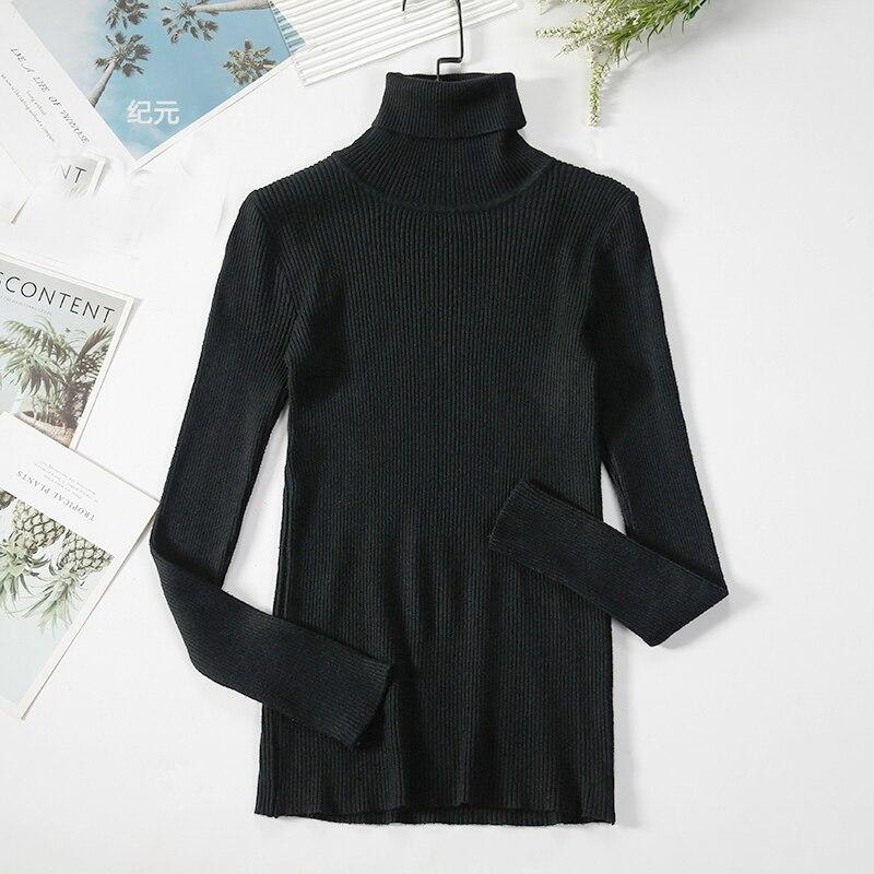 Осенне-зимние вязаные топы, женские свитера, корейский тонкий женский пуловер, вязаный свитер, джемпер, мягкий, теплый, Femme 16193