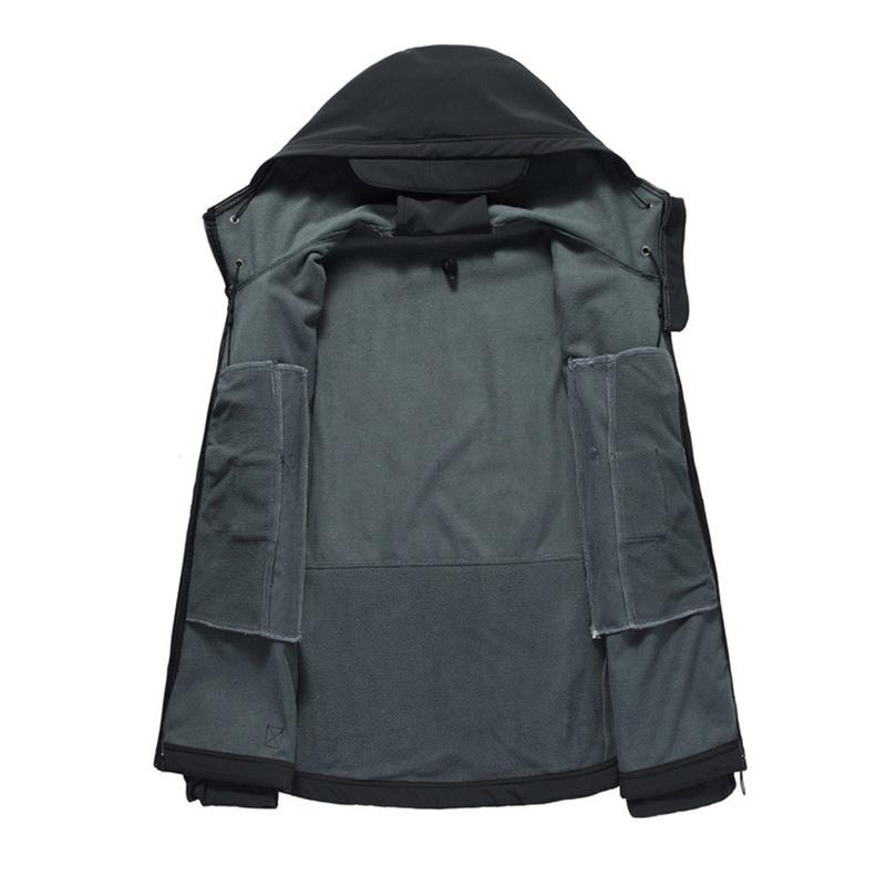 Мужские водонепроницаемые зимние куртки, тактическое пальто с мягкой оболочкой, военная куртка на открытом воздухе