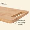 Разделочная доска из бамбука, утолщенная двухсторонняя разделочная доска для мяса и овощей, кухонная разделочная панель с вертикальным хранением, защита от плесени и фруктов