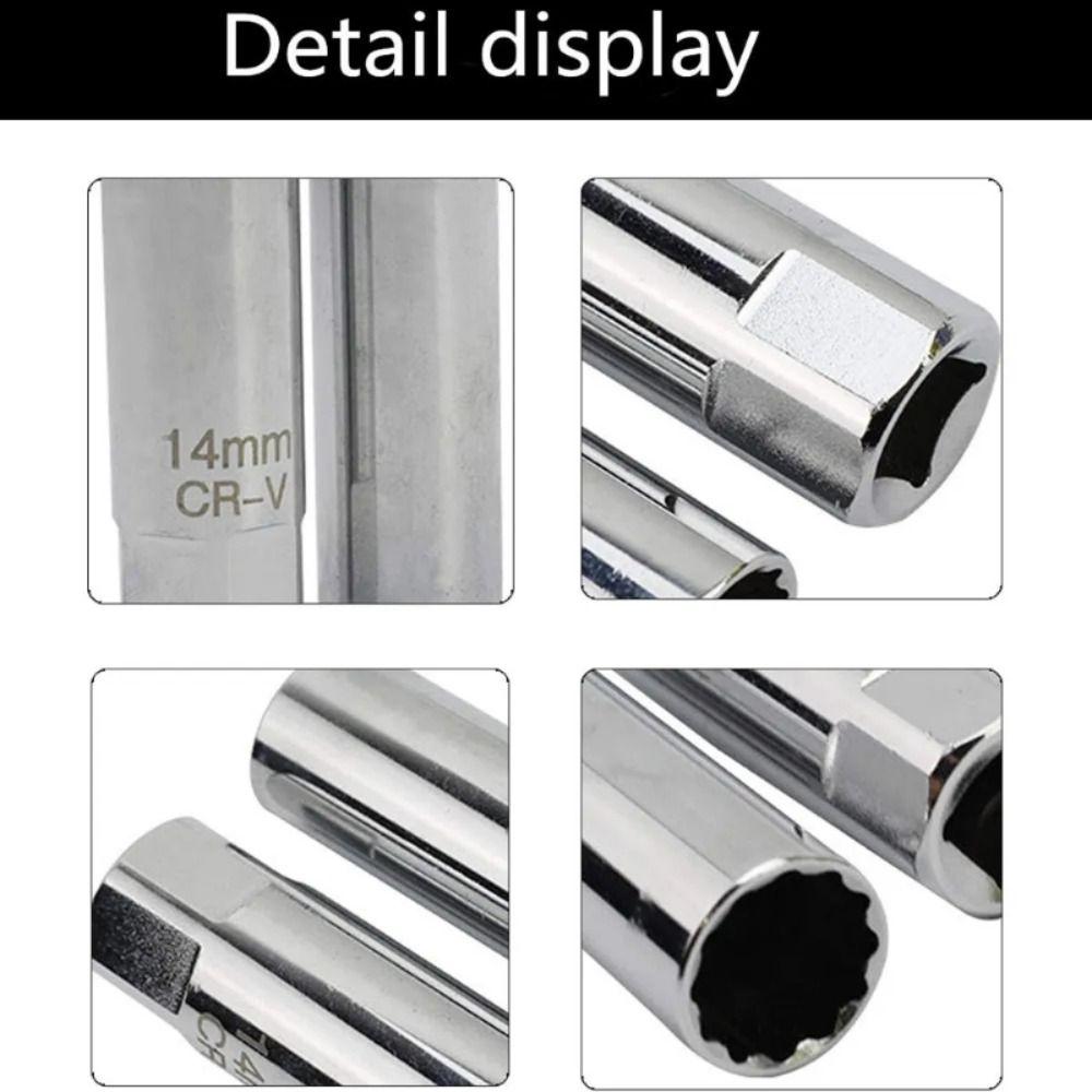 Magnetic Wrench 3/8" Socket CR-V Wall Spark Plug High-quality Auto Removal Repair Tools Auto