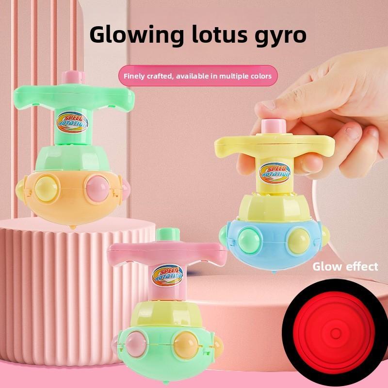Colored Press Candy Type Rotating Gyroscope With Lighting Function Toy Children