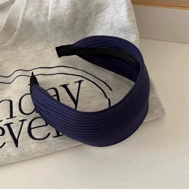 Серая вязаная повязка на голову Yi Mengling с широкими полями для женщин - Новая коллекция Осень/Зима 2025, аксессуар для волос.