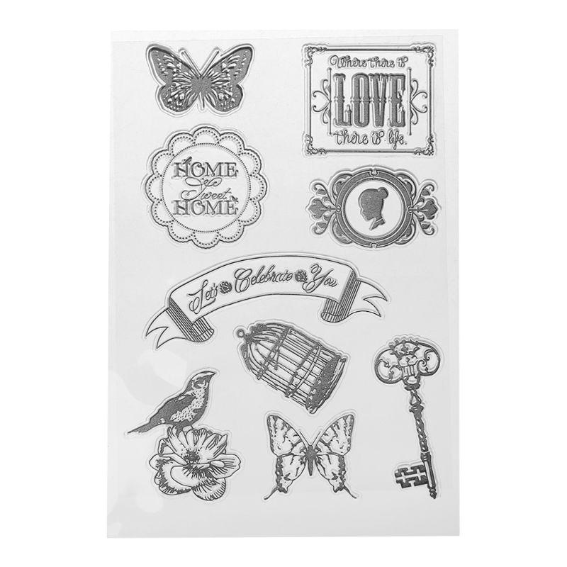 Frame Silicone Clear Seal Stamp DIY Scrapbooking Embossing Photo Album Decorative