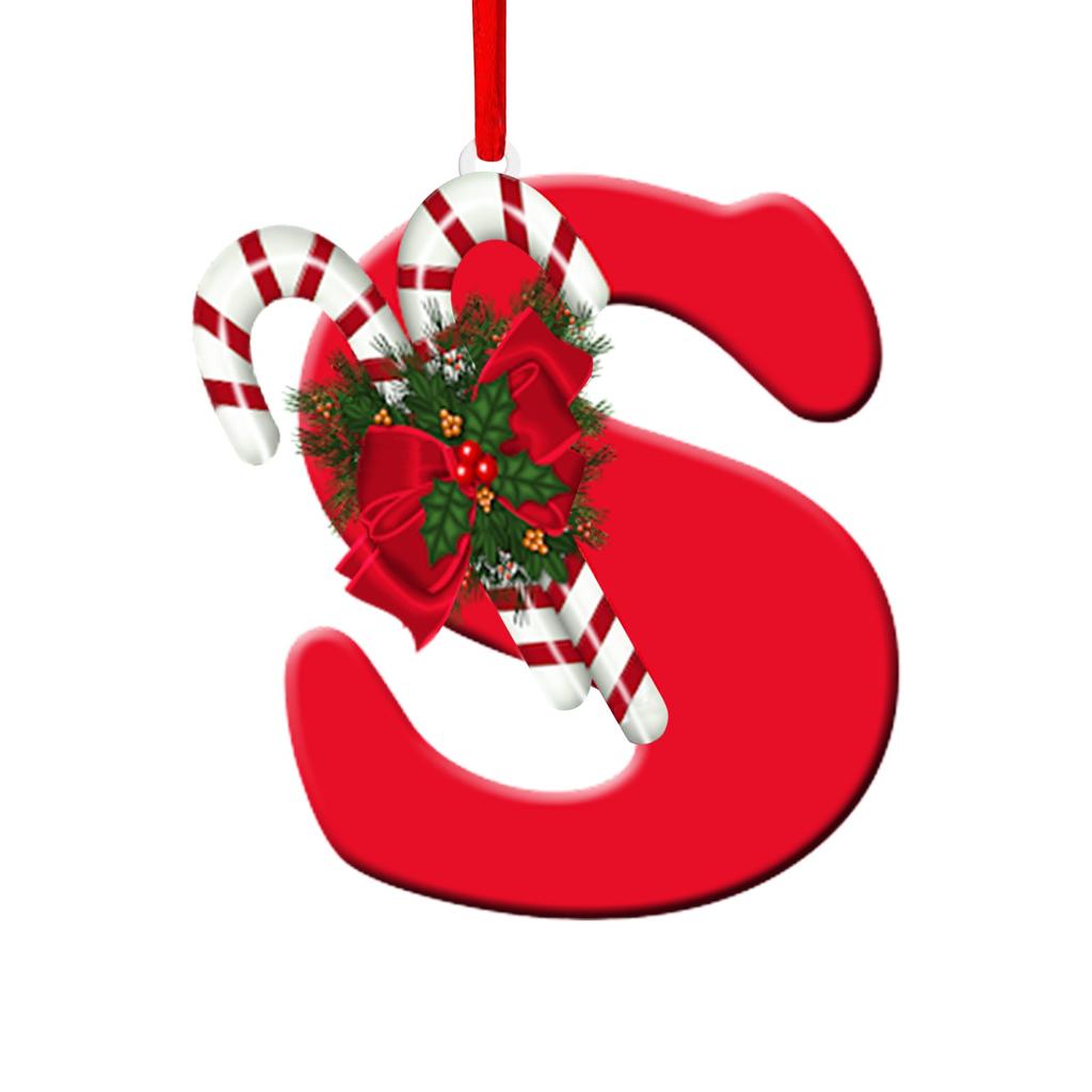 26 Letter Christmas Tree Hanging Personalized Christmas Letter Decoration