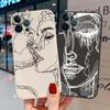 Soft Silicon Funny Phone Case For Iphone 11 Case Iphone 14 Pro Max 13 12 Pro Max 7 8 14 Plus Xr Xs Max Abstract Art Lines Cover