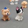 Realistic Mini Resin Dogs Cute Animals Dog Ornaments  Fairy Garden Accessorie