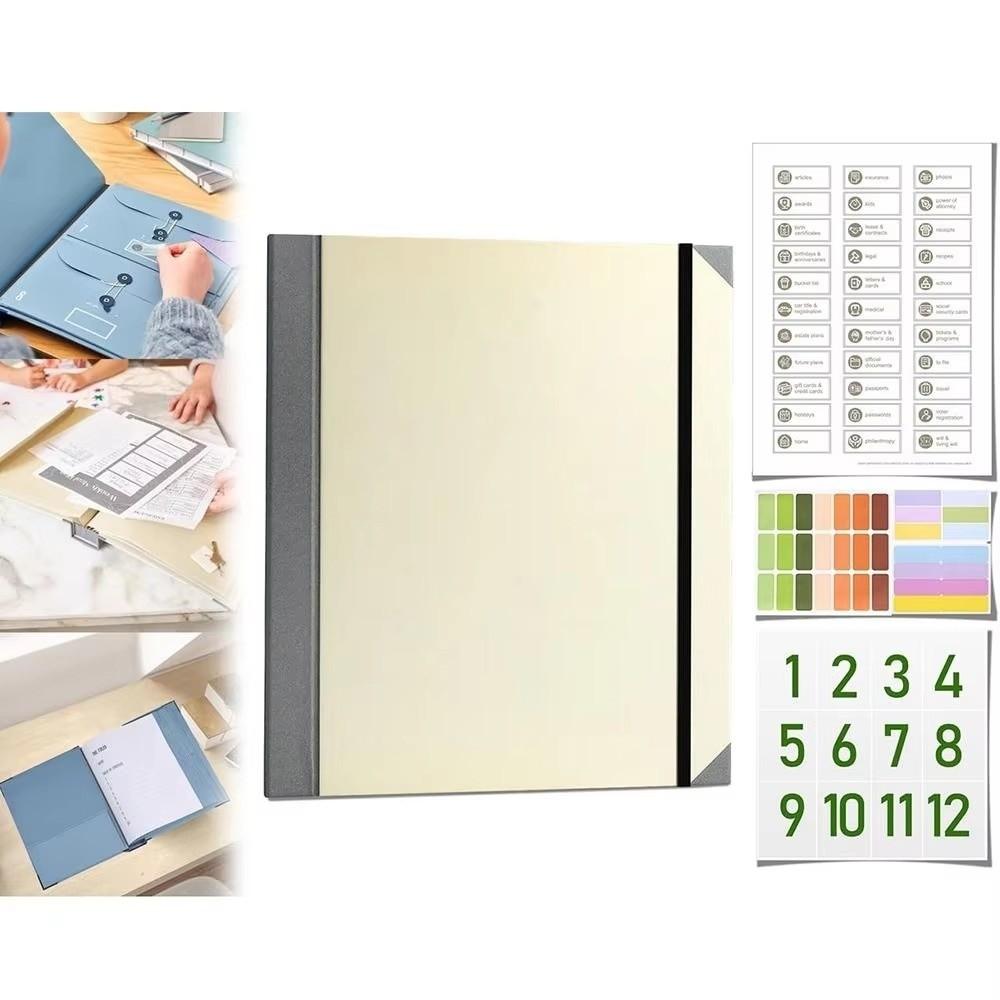 Папка-конверт из манилы с несколькими карманами, портативные папки-гармошки для хранения, органайзер для файлов