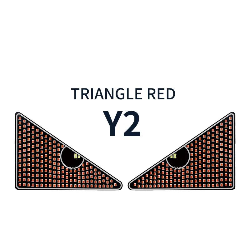 Светодиодные сигнальные огни для лобового стекла автомобиля, мигающие светодиодные декоративные огни USB, гибкие светодиодные панели для лобового стекла автомобиля, светящиеся в виде глаз дьявола