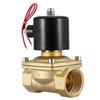 DN40 112" Two Way Brass Electric Solenoid Valve Normally Closed 220VAC
