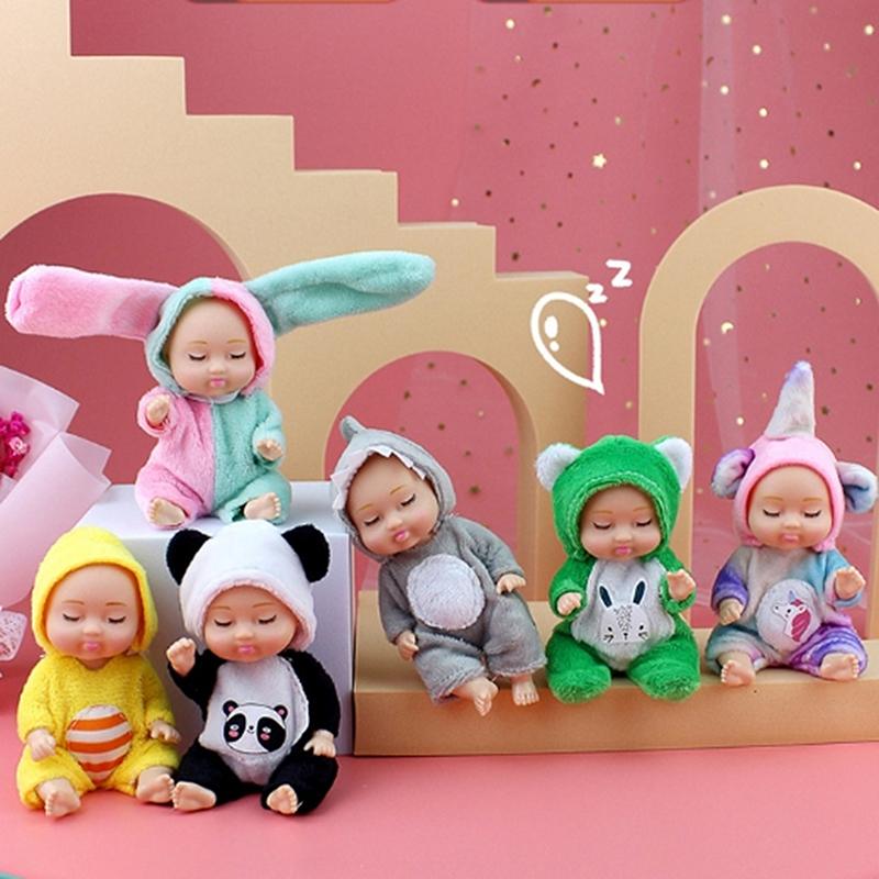 1 Piece 11Cm Dolls Accessories Toy Hobbies Simulation Sleeping Plush Girl Toys Creative Brithday Gift For Best Friend