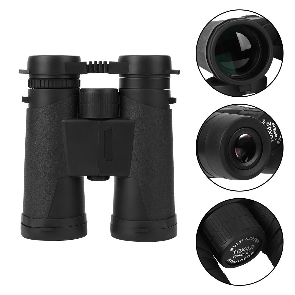 10X42 Binoculars BAK4 Portable Telescope with Universal Cilp for Outdoor Hunting Hunting