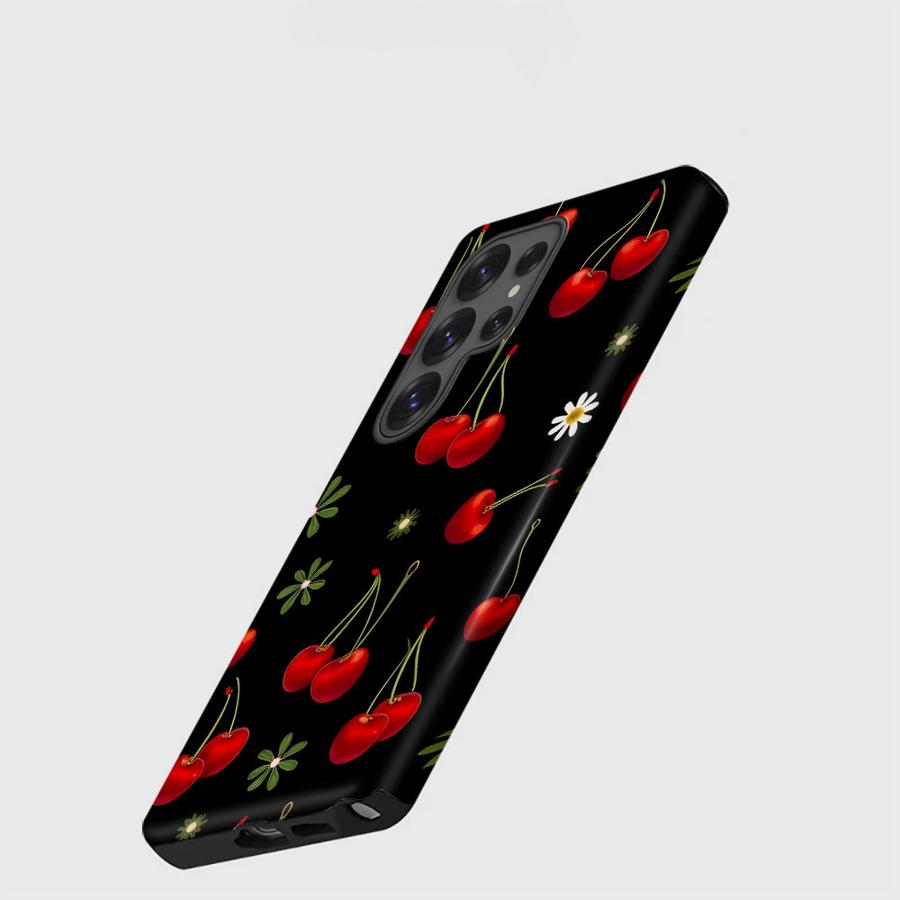 Милый чехол-крышка с вишнями для телефона Capa для Samsung Galaxy S25 A16 S24 Ultra S23 S25Ultra A56 A36 S23Ultra S20 FE A26
