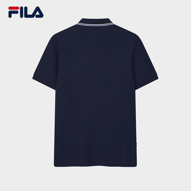 Fila Мужская элитная вязаная футболка-поло с коротким рукавом