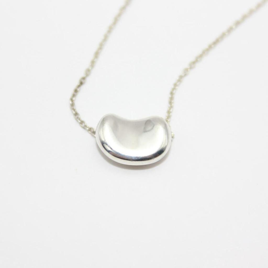 Б/у Красивый Tiffany&Co. Серебряное ожерелье Tiffany Bean 925