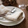 Cotton Linen Christmas Plaid Napkin Xmas Restaurant Dining Decor Table Napkin  Christmas