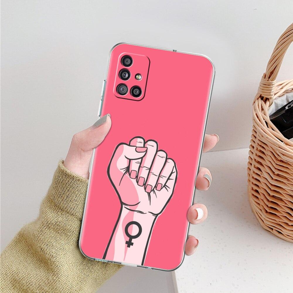 Чехол для телефона Feminist Feminism для Samsung Galaxy A51 A71 A21S A12 A11 A31 A41 A52 A32 5G A72 A01 A02S из силикона, прозрачный, мягкий