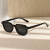 Retro Polygonal Frame Sun Glasses Striped Temples Driving Shades  for Women & Men