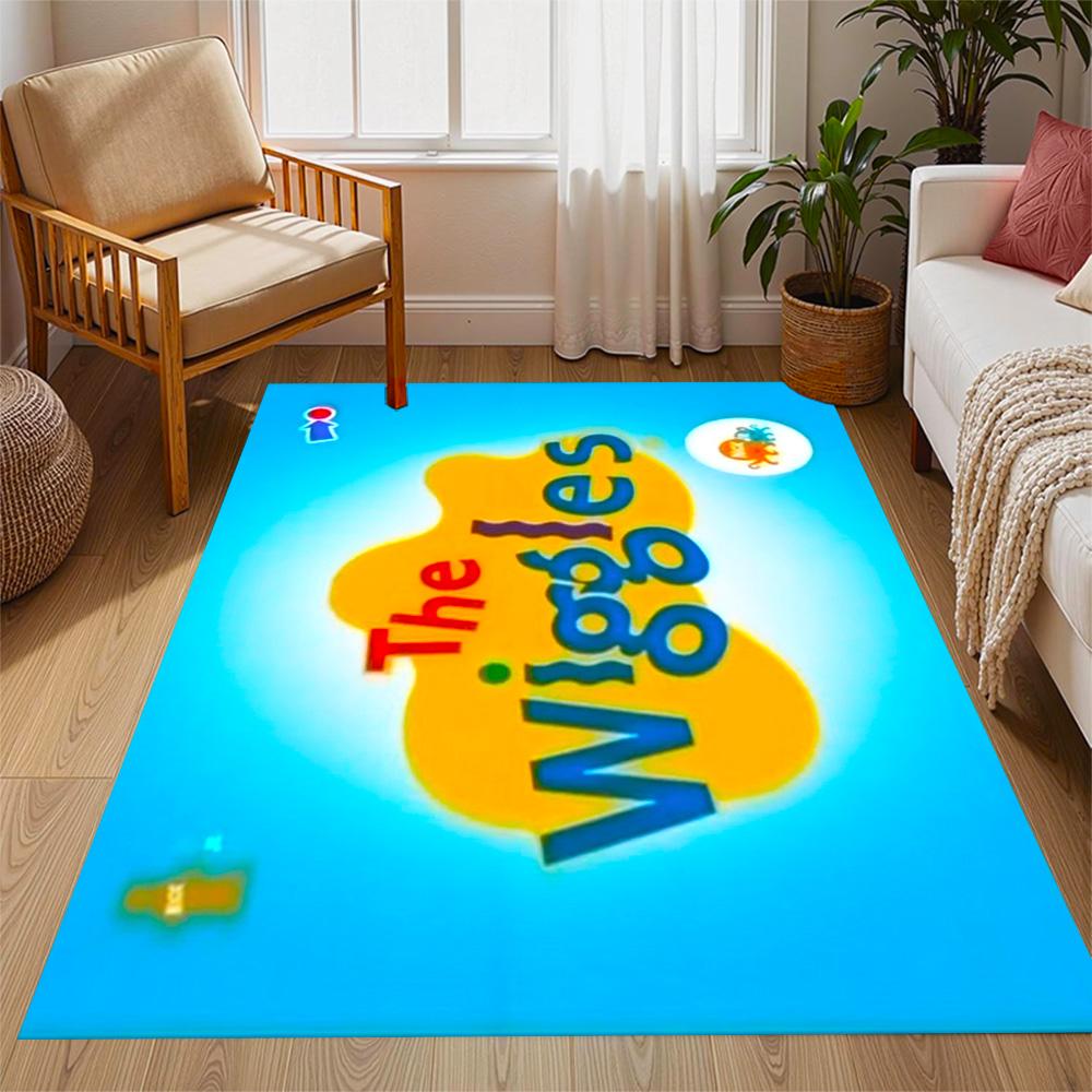 The Wiggles Singing Show Themed Anti-Slip Rugs - Polyester Home Decor, Suitable for Bedrooms, Living Rooms, Doorways, Studios, and Decorations