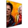Canvas Print Dr Emmett and Marty the Characters from Back To the Future