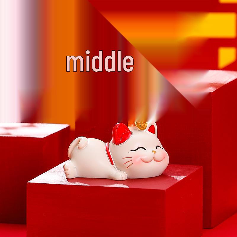 Лежи и Выигрывай Счастливый Кот: Маленькое Милое Украшение для Офиса и Дома для Снятия Стресса