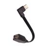 Плоский силиконовый OTG кабель-адаптер Type C на USB 2.0 для подключения флешек, кардридеров, мышей, клавиатур