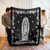 Плед Девы Марии Плед Пресвятой Девы Гваделупской Virgen De Guadalupe Уютный и теплый фланелевый плед для дома и дневного сна