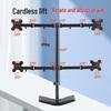 Universal Dual-Monitor Mount for 13-32 inch Screens, Adjustable Four-Screen Bracket