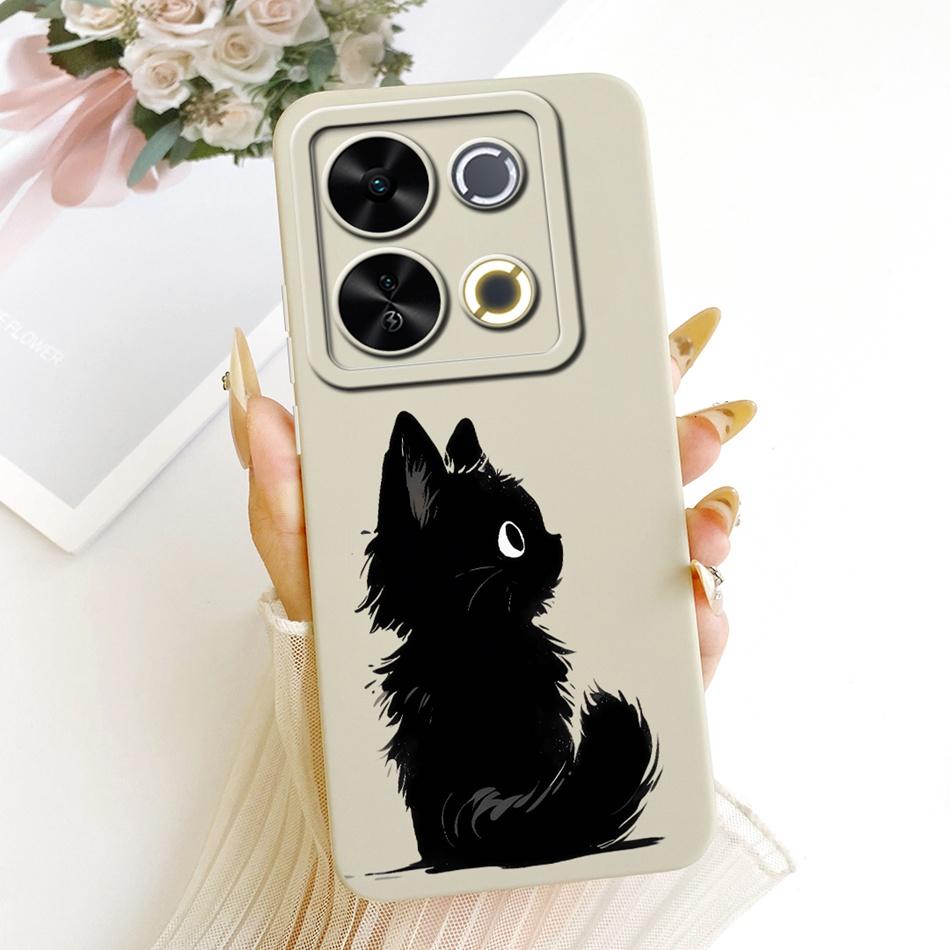 For ITEL P65 Cute Cat Flower Cartoon Phone Case For Itel P671L ItelP65 Shockproof Soft Silicone Covers Bumpers