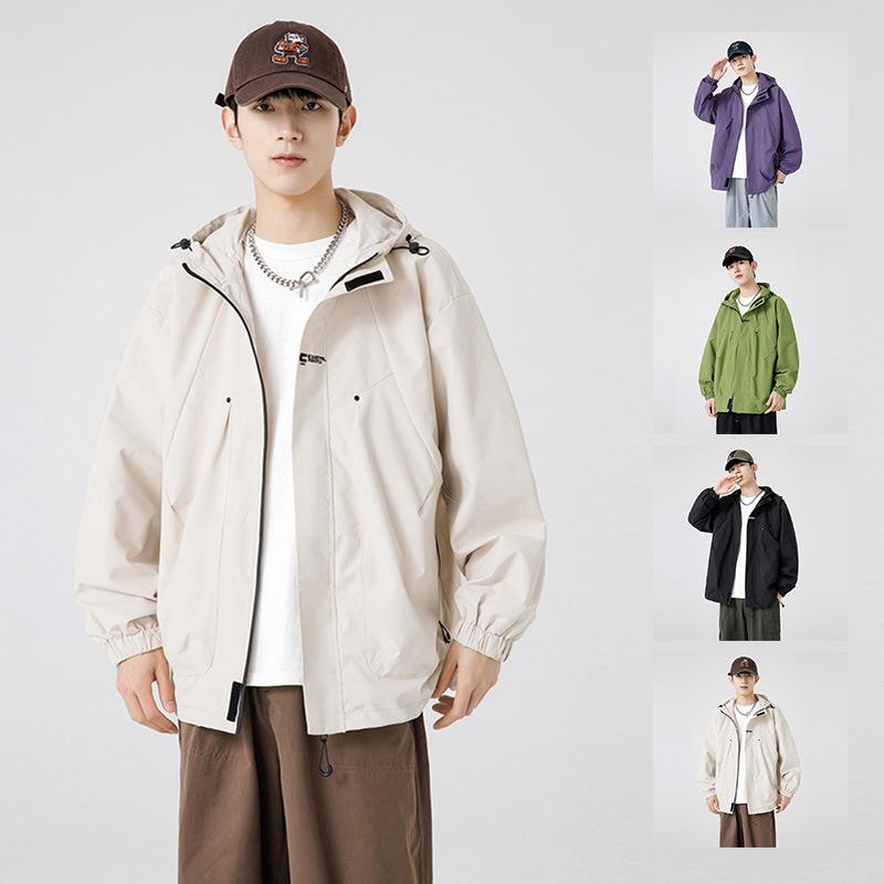 Куртка мужская японская модная брендовая свободная куртка с капюшоном для альпинизма мужская весенне-осенняя американская повседневная рабочая куртка