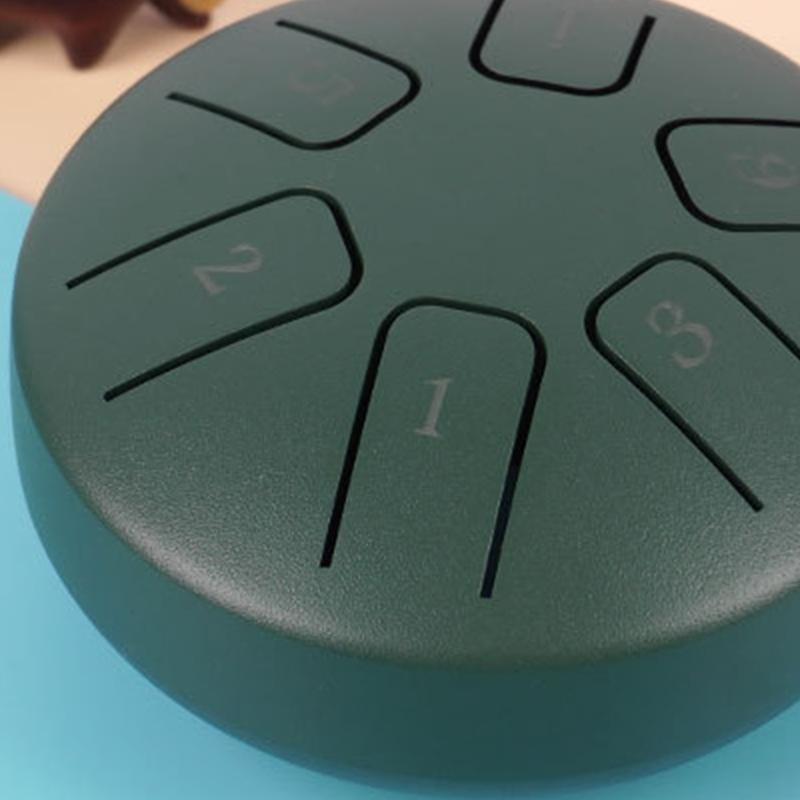 Tongue Drum 3.8 Inch 6 Note Mini Ethereal Drum Puzzle Toy Children Percussion Instrument Matte