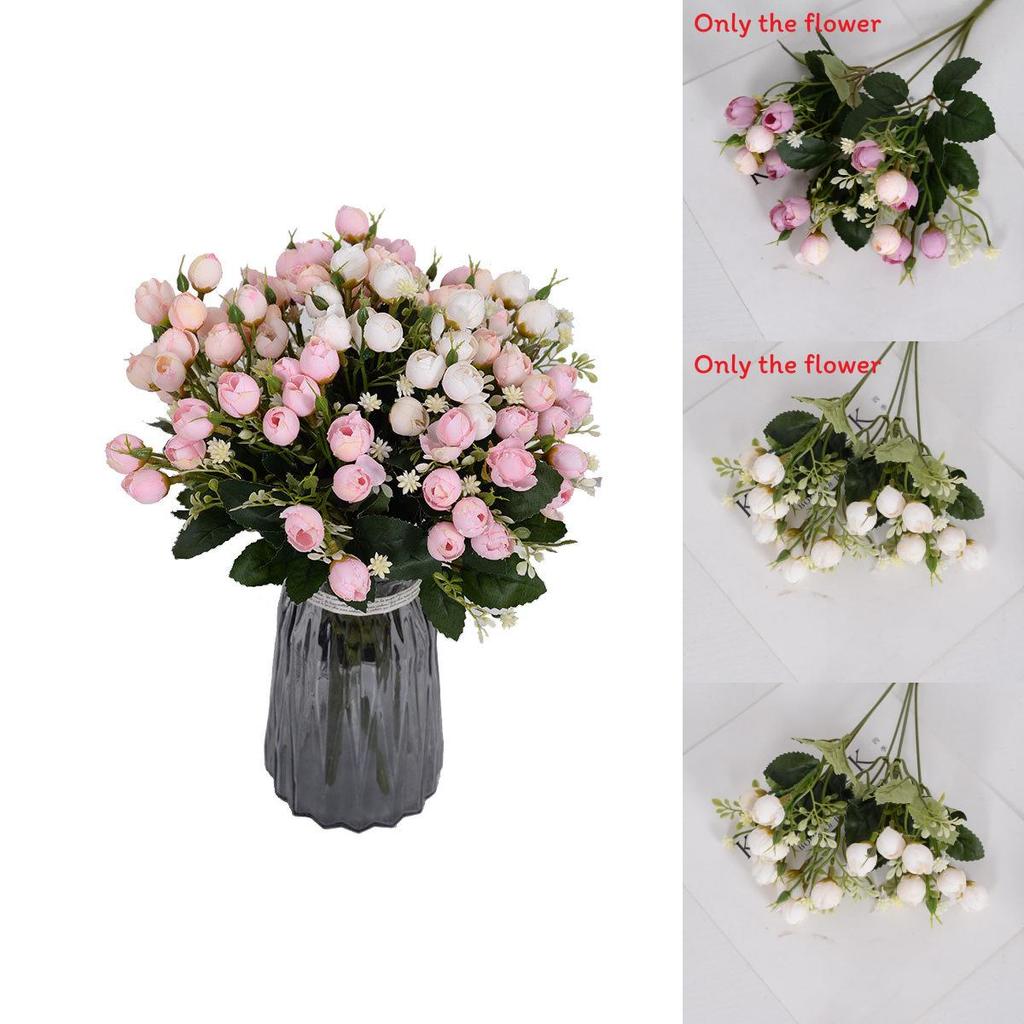 Realistic Silk Rose Floral Decor For Wedding Parties And Home Interior Styling