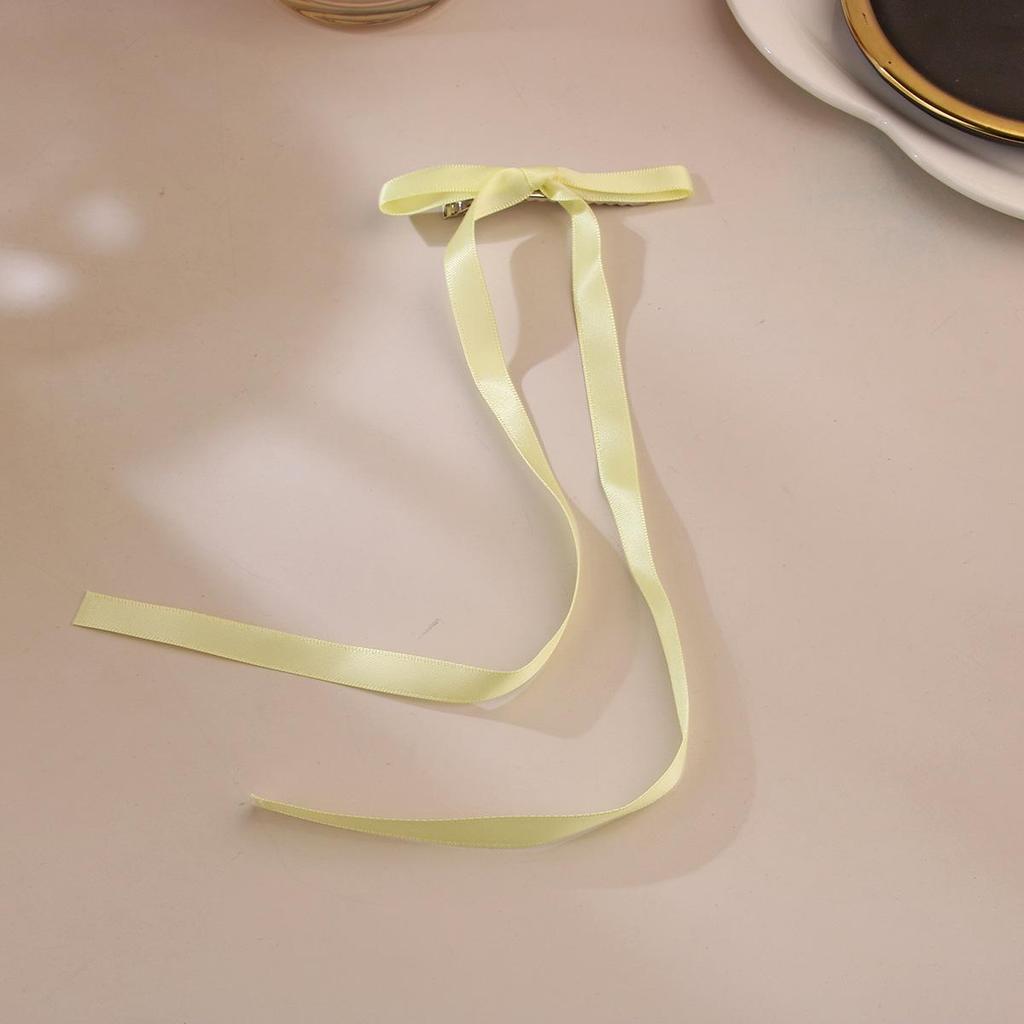 Заколка-уточка с бантом в балетном стиле 4 см: Дофаминовый Сладкий Плетеный Аксессуар для Волос