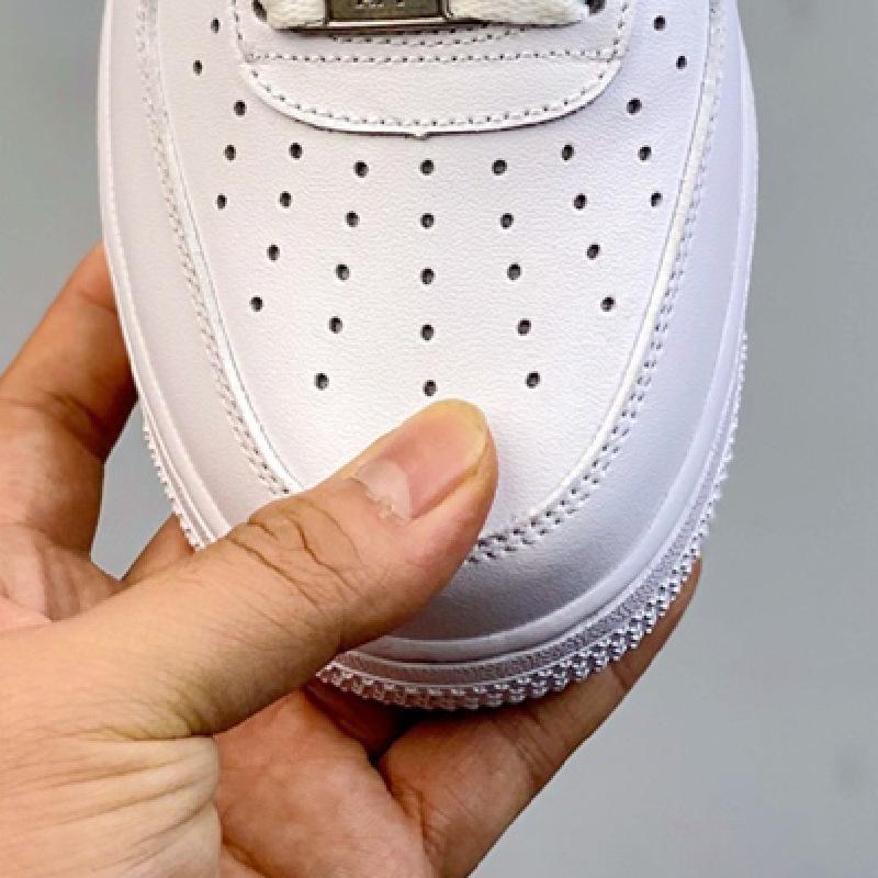 AF1 Air Force 1: Чисто-белые низкие кеды для женщин и мужчин цвета пшеницы - Повседневный стиль для пары.