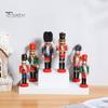 6 шт. Рождественский Щелкунчик солдатский орнамент праздничный деревянный кулон «Щелкунчик» для украшения домашнего офиса