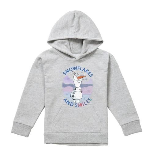 Frozen Childrens/Kids Snowflakes And Smiles Olaf Heather Pullover Hoodie