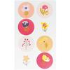 Stickers - RICO DESIGN - Nature - Pink - 32 Pcs