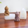 3D Little Buddha Candle Silicone Mold Handmade Buddha Aromatherapy Soap Resin Mold Church Candle Decoration Production Supplies