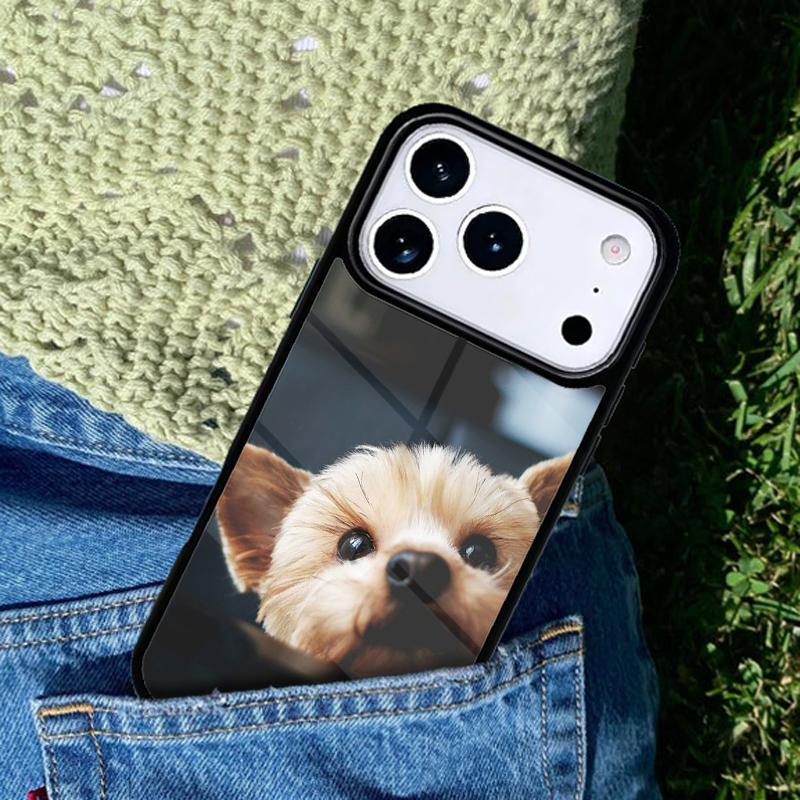Модный Чехол для Телефона с Йоркширским Терьером Для iPhone 17 AIR 16 Pro Max 15 14 Pro 11 12 13 Ударопрочный Силиконовый Чехол