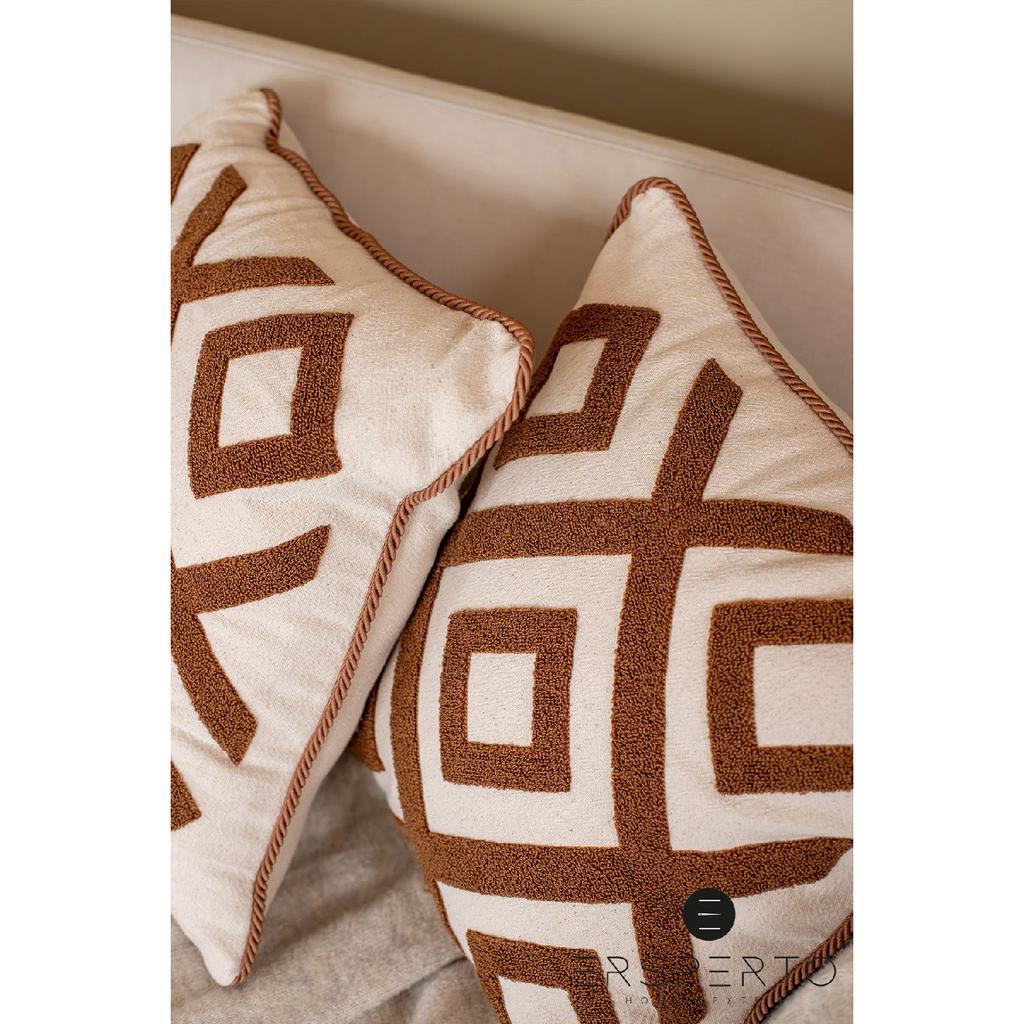 Декоративная льняная наволочка наволочка 43х43см 2 шт.