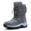 Fashion New Outdoor Men Boots Winter Snow Boots For Men Shoes Thick Plush Waterproof Slip-Resistant Keep Warm Winter Shoes Plus Size 46