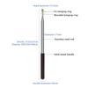 Solid Wood Handle Tour Guide Flag Pole Retractable Teaching Pointer Flagpole  Teaching Tool