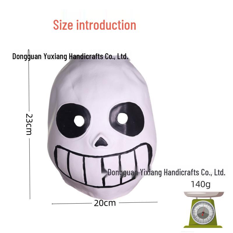 Легендарная Латексная Маска Санса из Undertale для Хэллоуина, Косплея или Розыгрышей