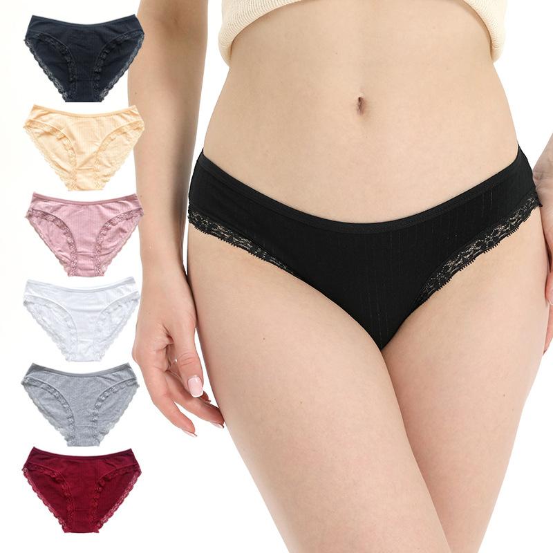 Soft and Breathable High Quality Comfort Panties Summer Female Sexy Triangle Panties Female Mid-waist Ladies Panties Cotton Breathable Sexy Briefs