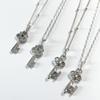 Melliv Silver Key Pendant Necklace_mvn12