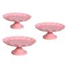 1PC Pink Minimalist Cake Stand Stable Decorative Multi Functional Tray Holder for Cupcake Dessert Fruit Display