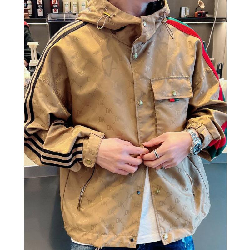 Мужская куртка весна-осень новая мода куртка с капюшоном